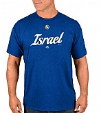 Israel Baseball Majestic 2017 World Baseball Classic Wordmark T-Shirt Royal,baseball caps,new era cap wholesale,wholesale hats